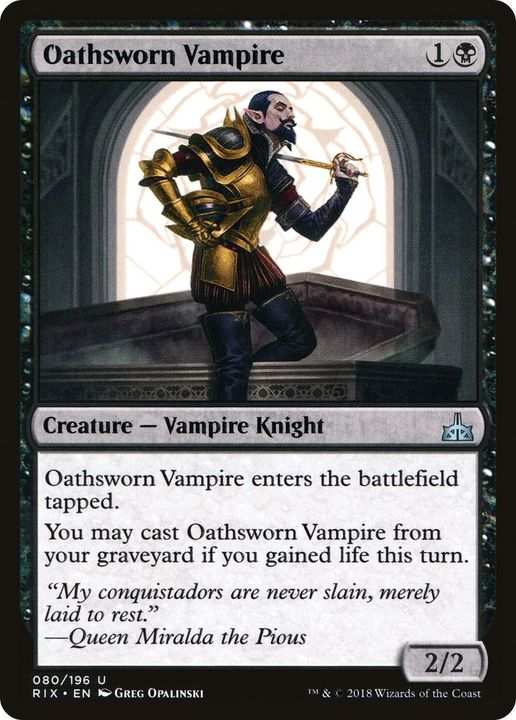 Oathsworn Vampire in the group Magic the Gathering / Types / Colors / Black at Proxyprinters.com (23534)