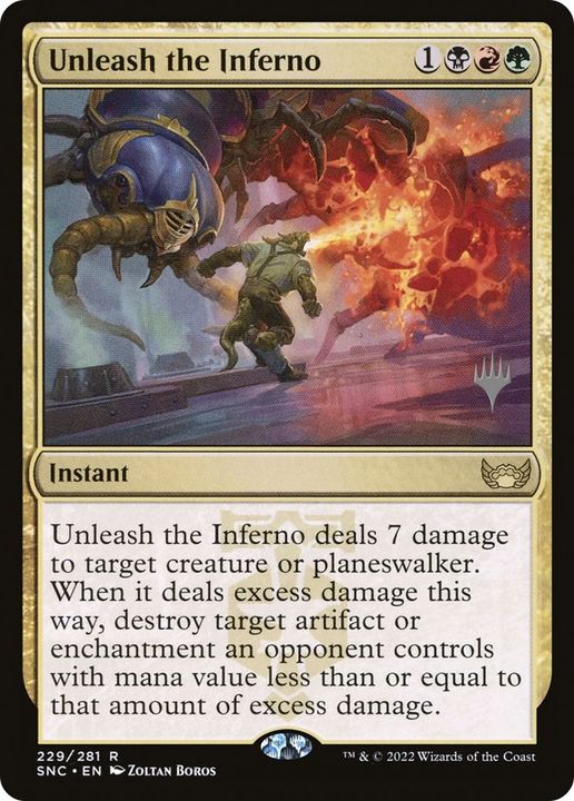 Unleash the Inferno in the group Magic the Gathering / Types / Colors / Multicolors / B, G, R at Proxyprinters.com (23547)