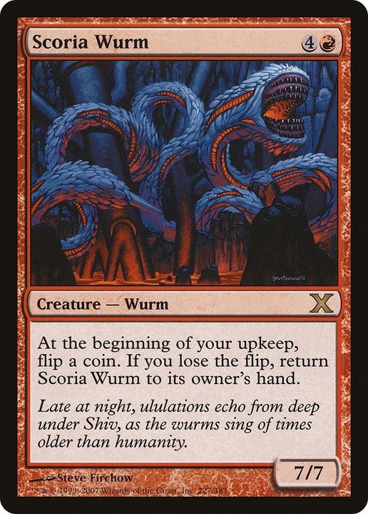 Scoria Wurm in the group Magic the Gathering / Types / Colors / Red at Proxyprinters.com (23548)