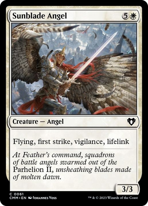 Sunblade Angel in the group Magic the Gathering / Types / Colors / White at Proxyprinters.com (23549)