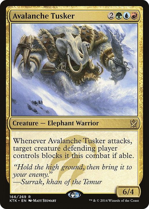 Avalanche Tusker in the group Magic the Gathering / Types / Colors / Multicolors / G, R, U at Proxyprinters.com (23590)