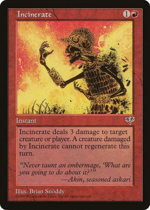 Incinerate in the group Magic the Gathering / Types / Colors / Red at Proxyprinters.com (23611)