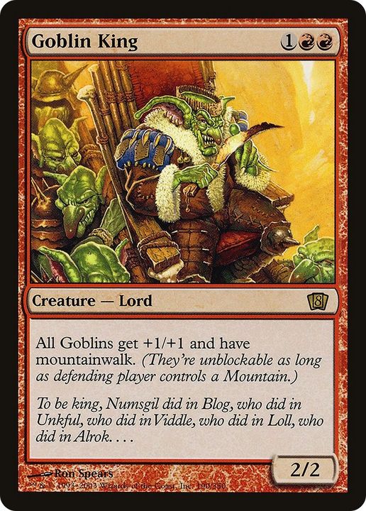 Goblin King in the group Magic the Gathering / Types / Creatures / Goblin at Proxyprinters.com (23615)