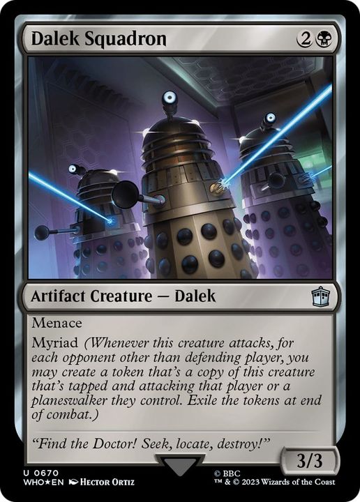 Dalek Squadron in the group Magic the Gathering / Types / Colors / Black at Proxyprinters.com (23626)