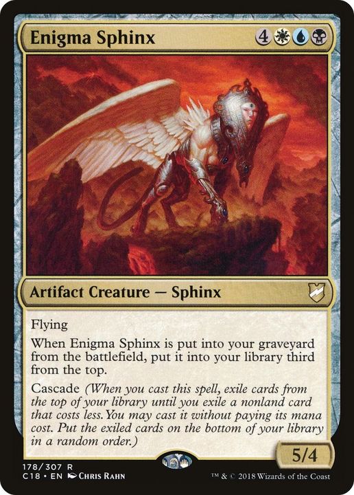 Enigma Sphinx in the group Magic the Gathering / Types / Colors / Multicolors / B, U, W at Proxyprinters.com (23649)