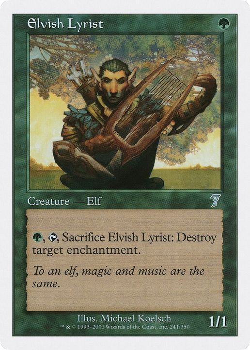 Elvish Lyrist in the group Magic the Gathering / Types / Creatures / Elf at Proxyprinters.com (23656)