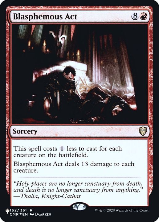 Blasphemous Act in the group Magic the Gathering / Types / Colors / Red at Proxyprinters.com (23719)