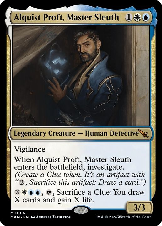 Alquist Proft, Master Sleuth in the group Magic the Gathering / Types / Colors / Multicolors / U, W at Proxyprinters.com (23776)