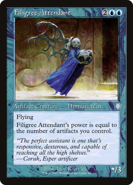 Filigree Attendant in the group Magic the Gathering / Sets / The Brothers' War Commander at Proxyprinters.com (23783)