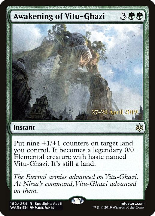 Awakening of Vitu-Ghazi in the group Magic the Gathering / Types / Colors / Green at Proxyprinters.com (23784)