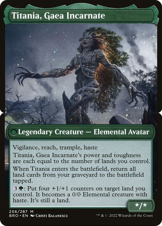 Titania, Gaea Incarnate in the group Magic the Gathering / Sets / The Brothers' War at Proxyprinters.com (23858)