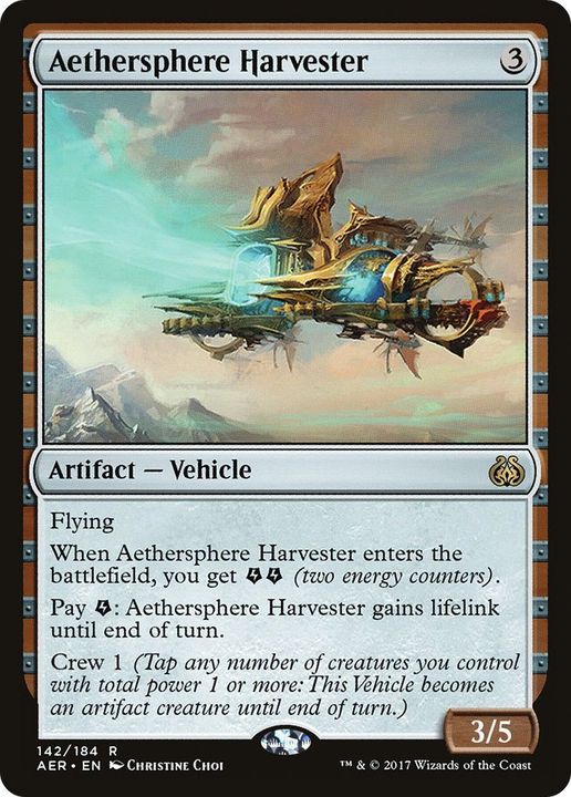 Aethersphere Harvester in the group Magic the Gathering / Types / Artifacts / Artifact at Proxyprinters.com (23887)