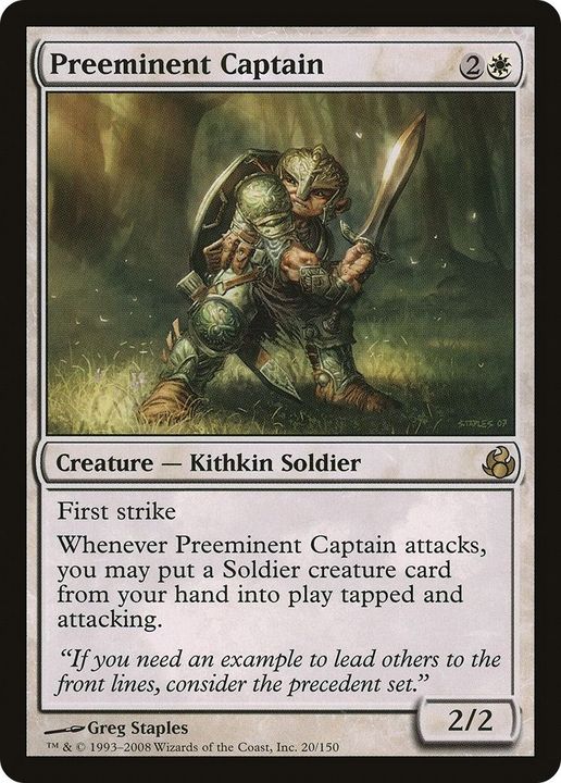 Preeminent Captain in the group Magic the Gathering / Types / Colors / White at Proxyprinters.com (23894)