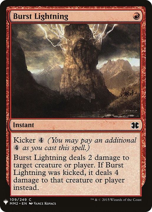 Burst Lightning in the group Magic the Gathering / Types / Colors / Red at Proxyprinters.com (23897)