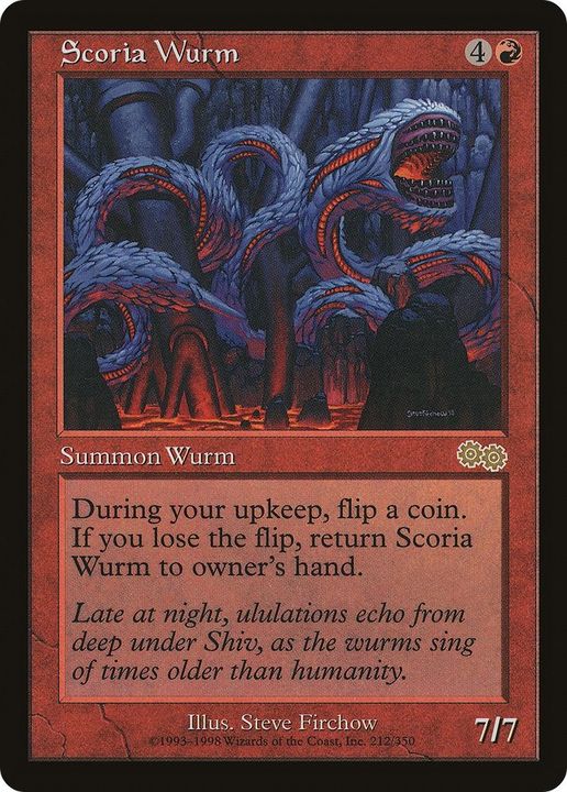 Scoria Wurm in the group Magic the Gathering / Types / Colors / Red at Proxyprinters.com (23918)