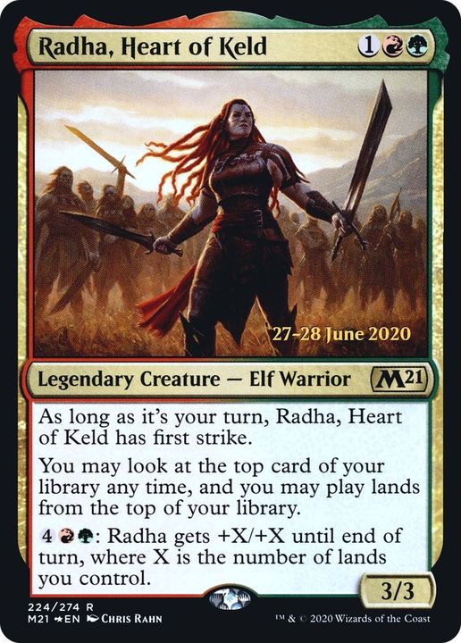 Radha, Heart of Keld in the group Magic the Gathering / Sets / Core Set 2021 Promos at Proxyprinters.com (2394)