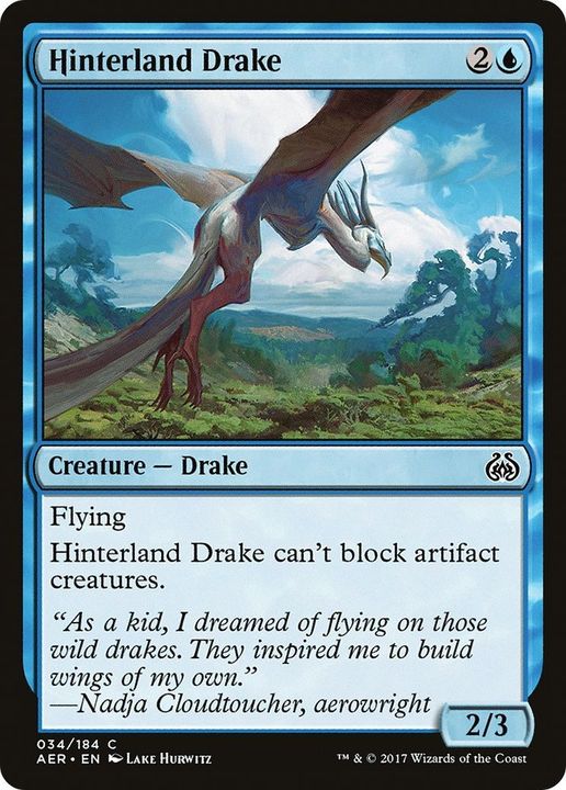 Hinterland Drake in the group Magic the Gathering / Sets / Aether Revolt at Proxyprinters.com (23946)