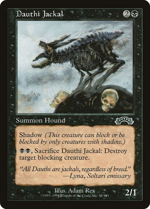 Dauthi Jackal in the group Magic the Gathering / Types / Colors / Black at Proxyprinters.com (23973)