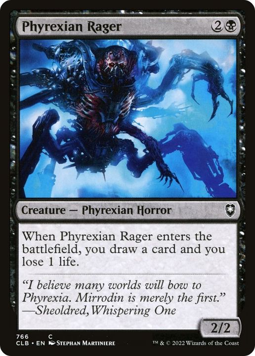 Phyrexian Rager in the group Magic the Gathering / Types / Colors / Black at Proxyprinters.com (23989)