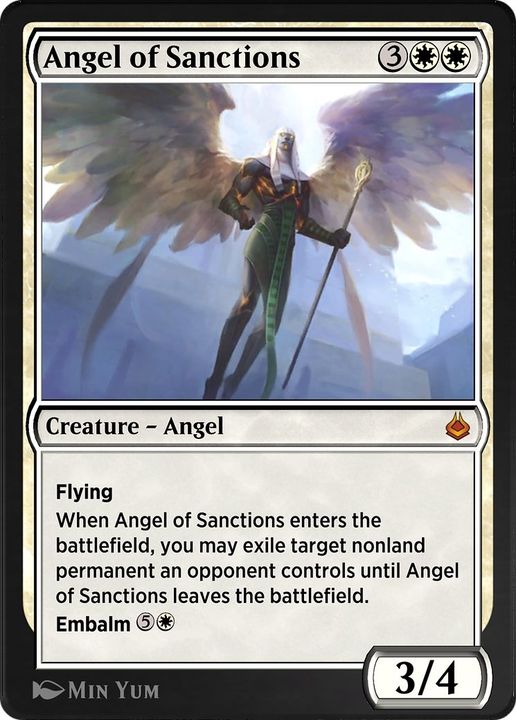 Angel of Sanctions in the group Magic the Gathering / Types / Colors / White at Proxyprinters.com (24010)