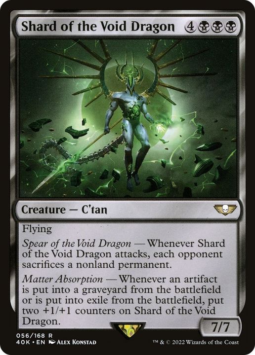 Shard of the Void Dragon in the group Magic the Gathering / Types / Colors / Black at Proxyprinters.com (24061)