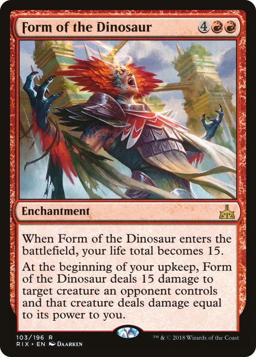 Form of the Dinosaur in the group Magic the Gathering / Types / Enchantment / Enchantment at Proxyprinters.com (24074)