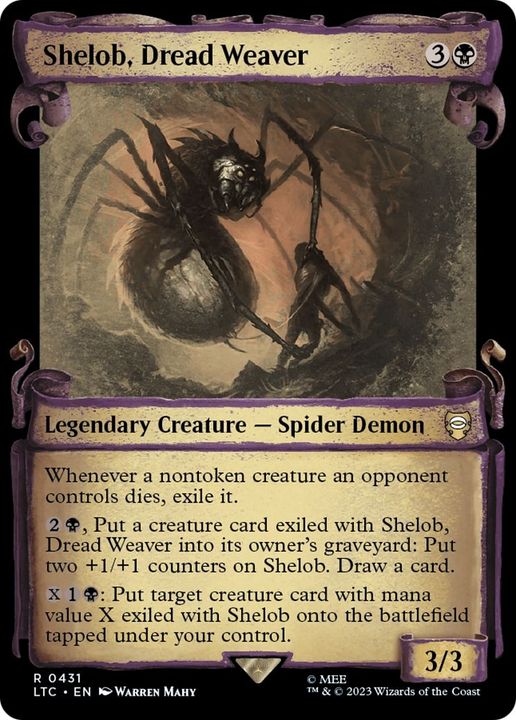 Shelob, Dread Weaver in the group Magic the Gathering / Types / Colors / Black at Proxyprinters.com (24112)