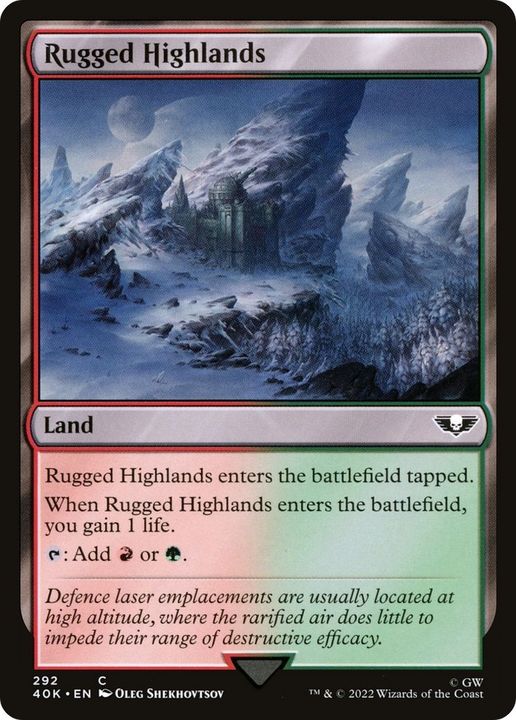 Rugged Highlands in the group Magic the Gathering / Types / Colors / Colorless at Proxyprinters.com (24131)