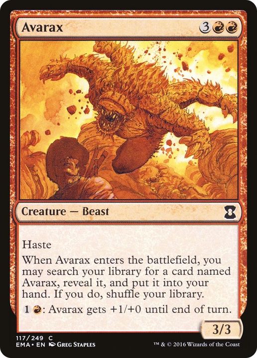 Avarax in the group Magic the Gathering / Types / Colors / Red at Proxyprinters.com (24165)