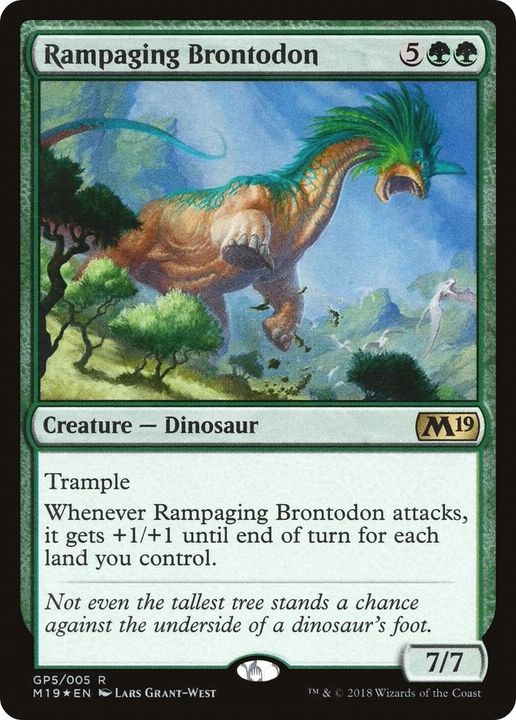 Rampaging Brontodon in the group Magic the Gathering / Types / Colors / Green at Proxyprinters.com (24188)