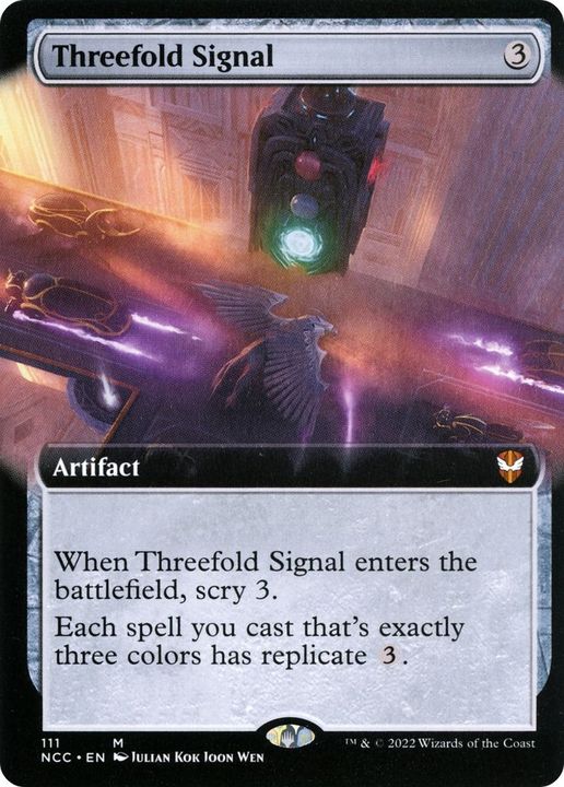 Threefold Signal in the group Magic the Gathering / Types / Artifacts / Artifact at Proxyprinters.com (24191)