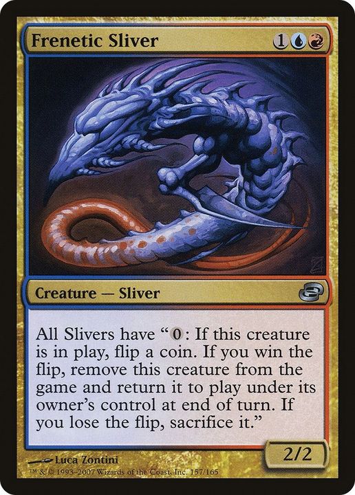 Frenetic Sliver in the group Magic the Gathering / Types / Colors / Multicolors / R, U at Proxyprinters.com (24227)