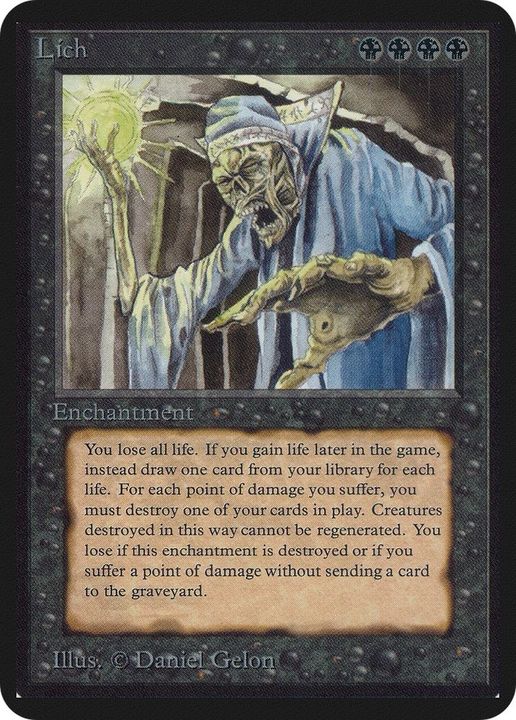 Lich in the group Magic the Gathering / Types / Enchantment / Enchantment at Proxyprinters.com (24233)