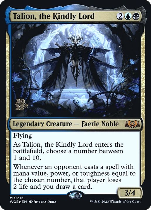 Talion, the Kindly Lord in the group Magic the Gathering / Types / Colors / Multicolors / B, U at Proxyprinters.com (24281)