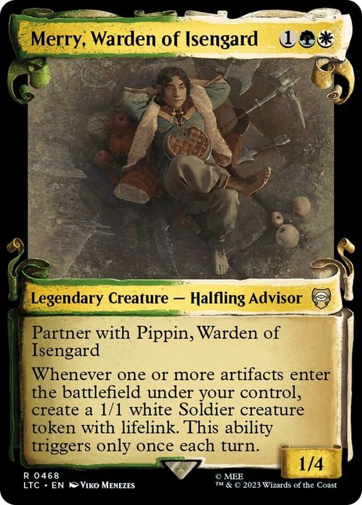 Merry, Warden of Isengard in the group Magic the Gathering / Types / Colors / Multicolors / G, W at Proxyprinters.com (24334)