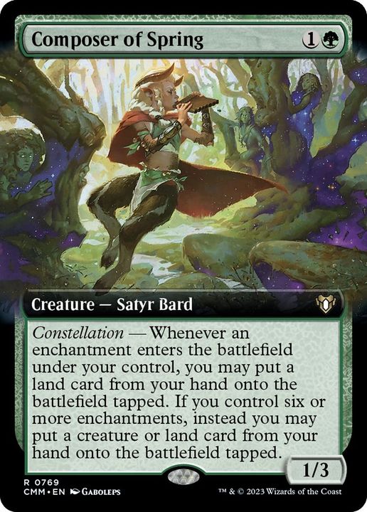 Composer of Spring in the group Magic the Gathering / Types / Colors / Green at Proxyprinters.com (24372)