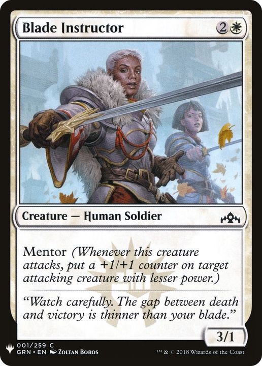 Blade Instructor in the group Magic the Gathering / Types / Creatures / Human at Proxyprinters.com (24392)