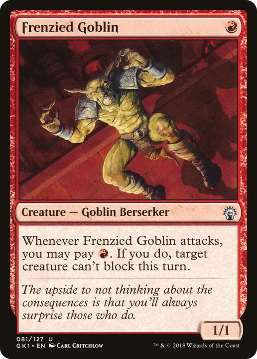 Frenzied Goblin in the group Magic the Gathering / Sets / Game Day Promos at Proxyprinters.com (24403)