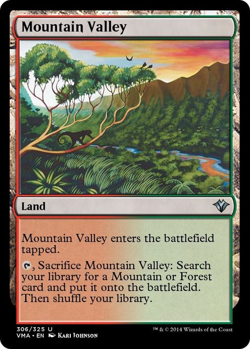 Mountain Valley in the group Magic the Gathering / Types / Colors / Colorless at Proxyprinters.com (24438)