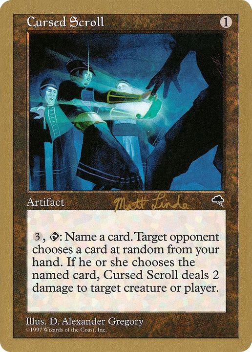 Cursed Scroll in the group Magic the Gathering / Sets / World Championship Decks 1999 at Proxyprinters.com (24465)