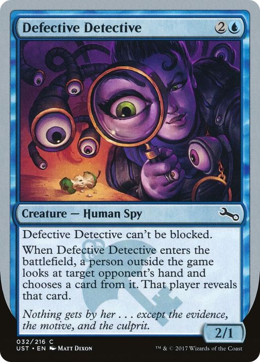 Defective Detective in the group Magic the Gathering / Types / Creatures / Human at Proxyprinters.com (24467)