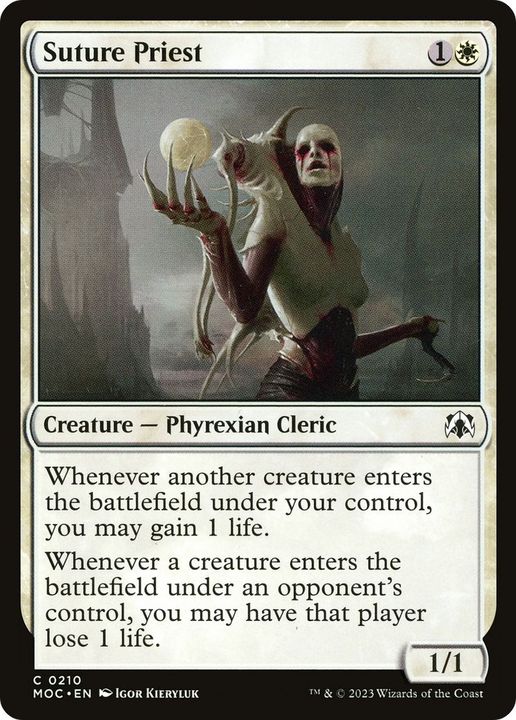 Suture Priest in the group Magic the Gathering / Sets / March of the Machine Substitute Cards at Proxyprinters.com (24486)