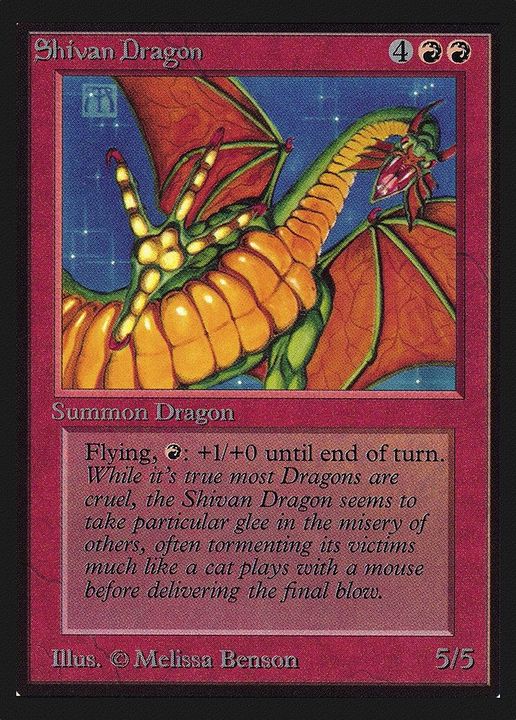 Shivan Dragon in the group Magic the Gathering / Types / Colors / Red at Proxyprinters.com (24496)