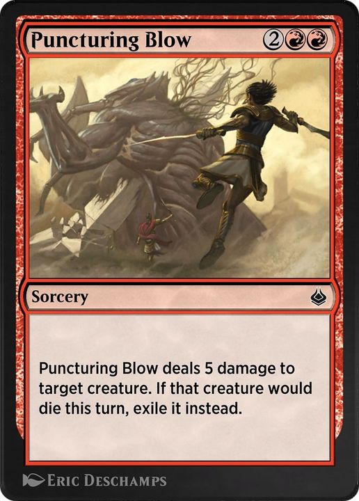 Puncturing Blow in the group Magic the Gathering / Sets / Amonkhet Remastered at Proxyprinters.com (24506)