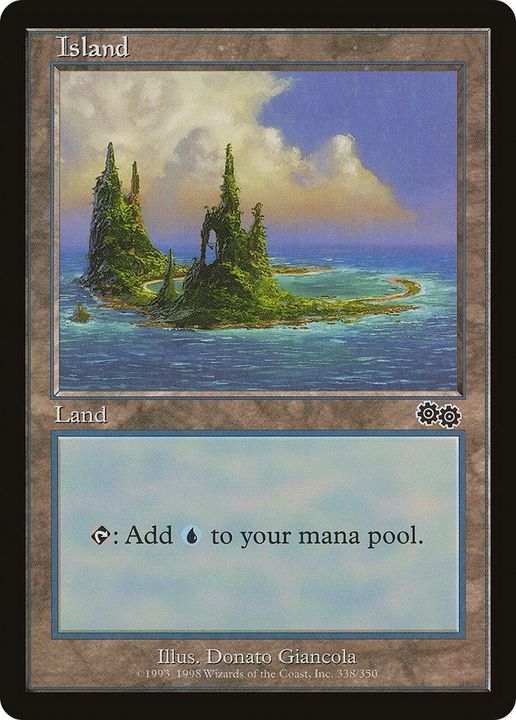 Island in the group Magic the Gathering / Sets / Urza's Saga at Proxyprinters.com (24526)