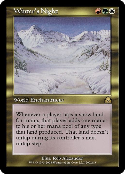 Winter's Night in the group Magic the Gathering / Types / Colors / Multicolors / G, R, W at Proxyprinters.com (24530)