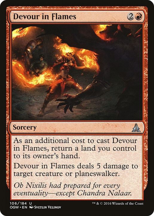 Devour in Flames in the group Magic the Gathering / Types / Colors / Red at Proxyprinters.com (24532)