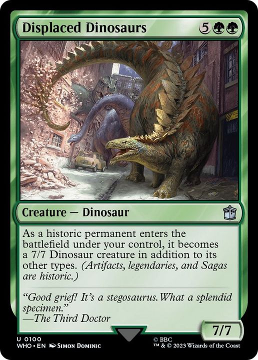 Displaced Dinosaurs in the group Magic the Gathering / Sets / Doctor Who at Proxyprinters.com (24537)