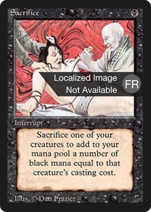 Sacrifice in the group Magic the Gathering / Sets / Foreign Black Border at Proxyprinters.com (24540)