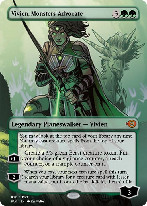 Vivien, Monsters' Advocate in the group Magic the Gathering / Types / Colors / Green at Proxyprinters.com (24555)